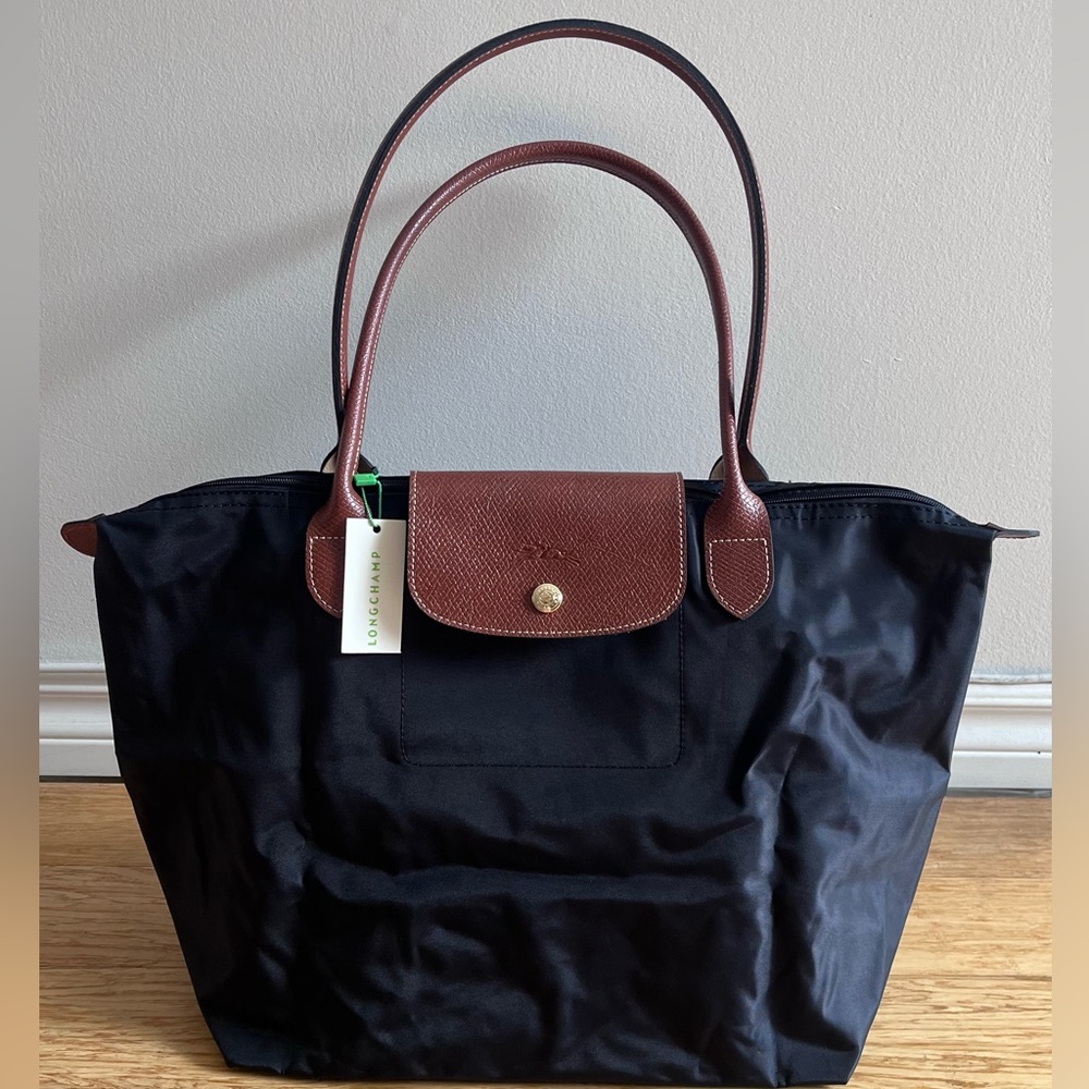 Longchamp Le Pliage Bag in Black - Large Size